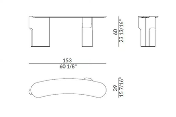 KENYA - Wood and marble console table by Paolo Castelli - view 3
